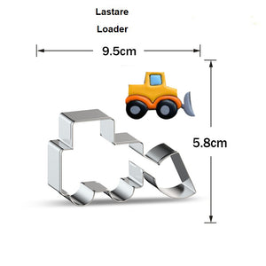 7 St/Pack Utstickare med stensiler Byggfordon  Lyftkarn Lastare Blandarbil Grävmaskin