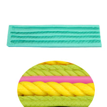 Ladda upp bild till gallerivisning, 4 i 1 Blanded Tågvirke Silikonformar    4 in 1 Mixed Rope Pattern Silicone Mold
