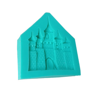 Slott Palats Silikonform Fondant  Castle Palace Fondant Silicone Mold