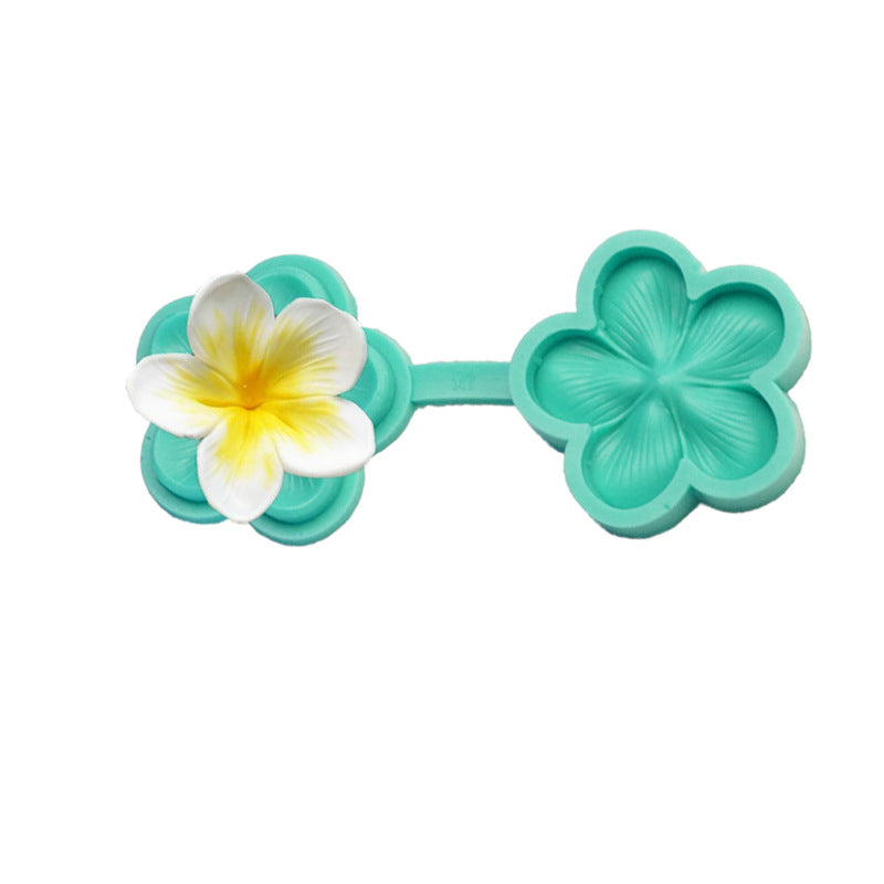 Två Sidor  Silikonformar  Blomma 2 Sides  Flower Fondant Silicone Mold