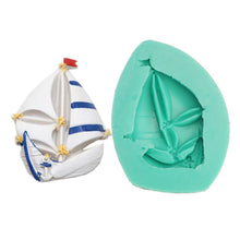 Ladda upp bild till gallerivisning, Segelbåt Sockerpasta  Silikonform-C Sailing Boat Fondant Silicone Mold -C
