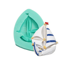 Ladda upp bild till gallerivisning, Segelbåt Sockerpasta  Silikonform-A    Sailing Boat Fondant Silicone Mold A
