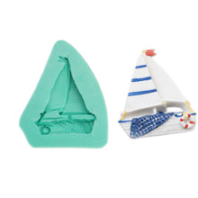 Ladda upp bild till gallerivisning, Segelbåt Sockerpasta Silikonform-B Sailing Boat Fondant Silicone Mold B
