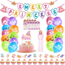 Ladda upp bild till gallerivisning, 53 St/Pack  Prinsessa Temafest Dekoration  53 PCS/Set  Princess Themed  Party Decoration
