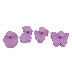 4 St/Pack Påsk Kakstämplar Utstickare   4 PCS/Set Press Stamp  Easter Fondant Cookie Spring Press Cutter Mold