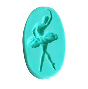 Silikonform  Balettflickor   Ballet Girls Fondant Silicone Mold