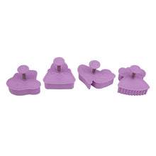 Ladda upp bild till gallerivisning, 4 St/Pack  Flickor Leksak Kakstämplar   Utstickare Fondant   4 PCS Girls Toy  Press Stamp Cookie Fondant Cutter Mold
