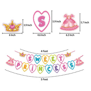 53 St/Pack  Prinsessa Temafest Dekoration  53 PCS/Set  Princess Themed  Party Decoration