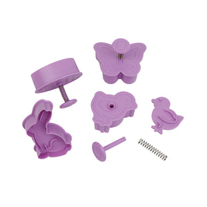 4 St/Pack Påsk Kakstämplar Utstickare   4 PCS/Set Press Stamp  Easter Fondant Cookie Spring Press Cutter Mold