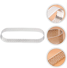 Ladda upp bild till gallerivisning, 6 St/Pack Perforerad Tårtring  Dessert Mousse Perforated Oval Ring 120*35*20mm
