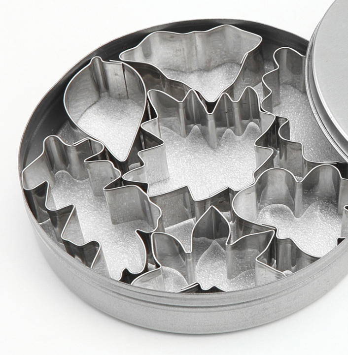 7 St/ Pack Utstickare Löv  Rostfritt Stål 7 PCS Leaf Stainless Steel Cookie Fondant Cutter