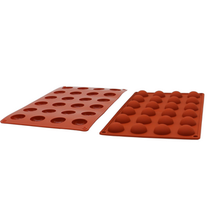 Chokolad Pralinform 24 del halvkula Chokolad Silikonform Choclate Silicone Mold