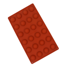 Ladda upp bild till gallerivisning, Chokolad Pralinform 24 del halvkula Chokolad Silikonform Choclate Silicone Mold
