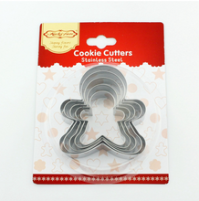 Ladda upp bild till gallerivisning, 5 St/Pack Utstickare Pepparkaksformar  Gingerman  5 PCS/Set Ginger Man Christmas Cookie Cutter
