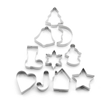 Ladda upp bild till gallerivisning, 10 St/ Set  Jul Pepparkaksformar-S Christmas 10 PCS /Set Cookie Cutter-Small
