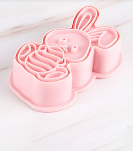 6 St Påsk  Utstickare Kakformar  Utsticksform Med Prägel - 6pcs / set Press Stamp  Easter Fondant Cookie  Cutter Mold