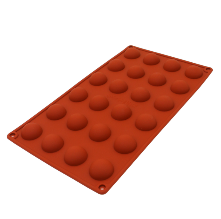 Chokolad Pralinform 24 del halvkula Chokolad Silikonform Choclate Silicone Mold