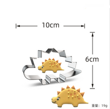 Ladda upp bild till gallerivisning, 8 St/Pack Utstickare Pepparkaksformar Dinosaurie med stensiler Collection A 8 PCS/Set Dinosaur Cookie Cutter with Stencils
