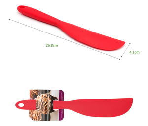 Extra Lång  Slickepott   Extra Long Silicone Spatula -Red