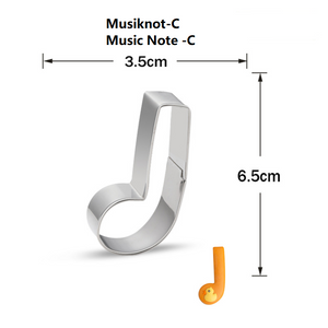 13 St Orkesterinstrument & Musiknot Utstickare Pepparkaksform 13 PCS/Set Orchestra Instrument & Music Note  Cookie Cutter  Band Cookie Cutter