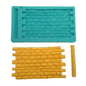 Tegelvägg Silikonform  Brick Wall Silicone Mold