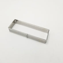 Ladda upp bild till gallerivisning, 6 St/Pack Retangulär Perforerad Tårtring Retangular Perforated Tart Ring 120*40*20mm
