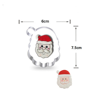 9st/Pack Jul Utstickare Pepparkaksformar med stenciler Collection A 9 Pcs/Set Xmas Christmas Cookie Cutter Colletion A